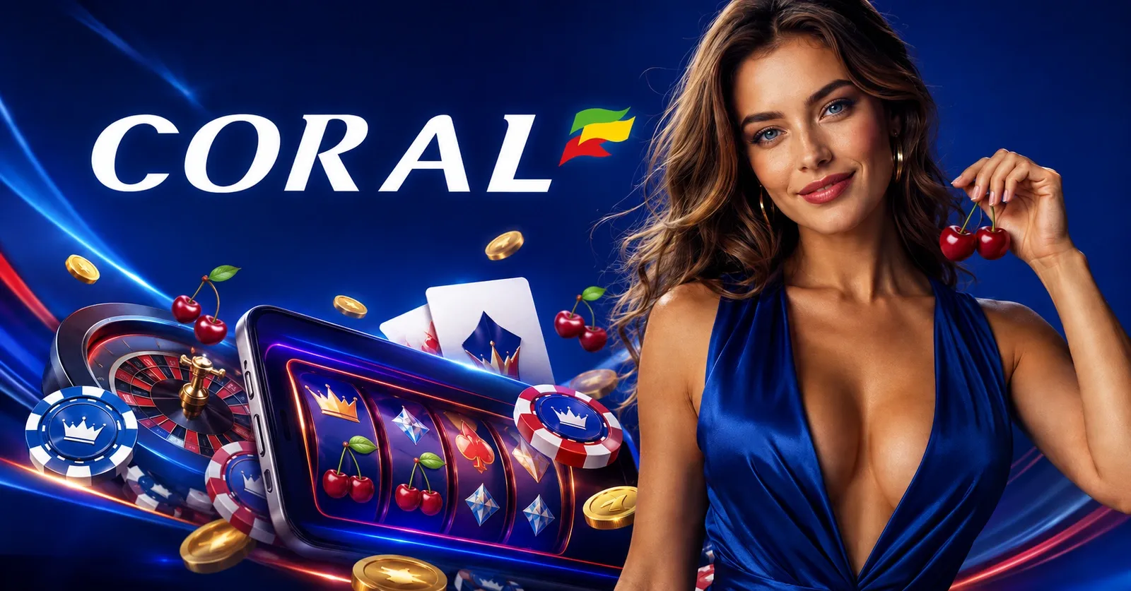 Coral welcome banner for UK players